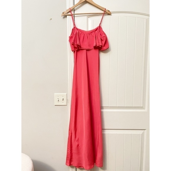 NWT J. Crew Ruffle Silk Slip Dress - Picture 5 of 11